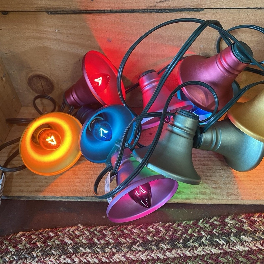 Seasons‎ of Cannon Falls Multicolor Metal Jingle Bell Christmas String Lights